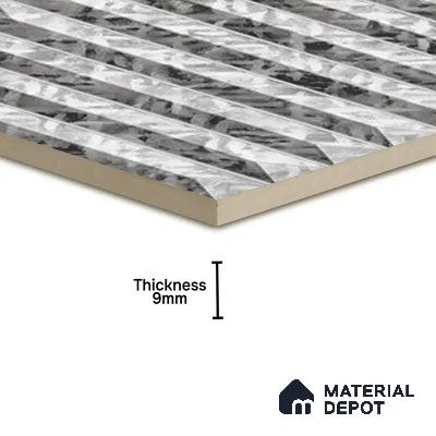Faux Subway  Tile TL 07242 B Crayon 4004 Granula 1 ft x 1 ft Ceramic Matte Finish - 9 mm  | 2 mm Spacer is Mandatory | Please Expect a Slight Variation of Pattern (Sample)